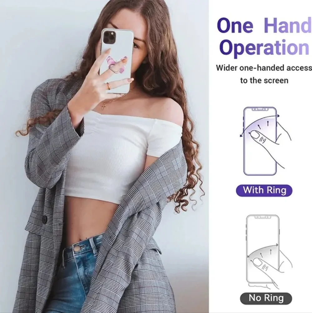 Cellphone‎ Butterfly Ring Holder Rotates 360 Degrees, Cellphone Stand